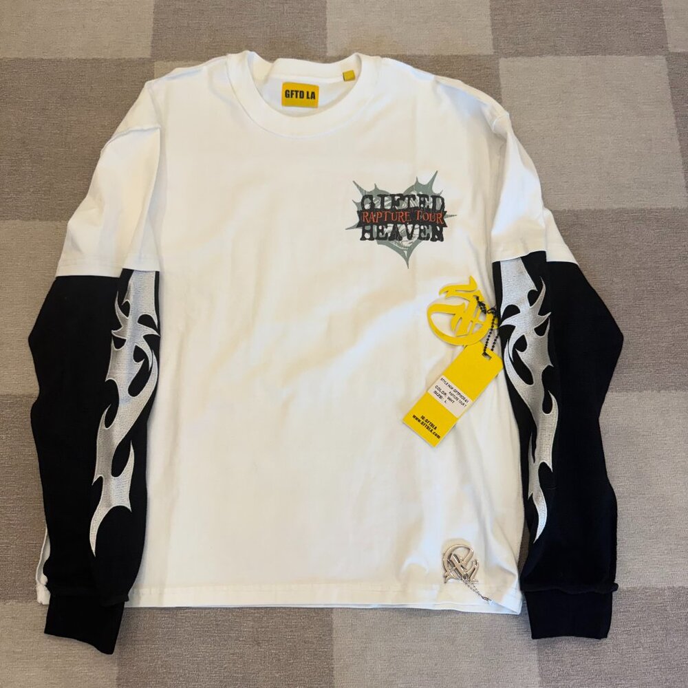 🔥 GFTD LA “Gifted in Heaven” Rapture Tour Long Sleeve Shirt – Size Large 🔥